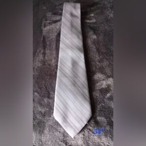 Elegant Gray Striped Tie